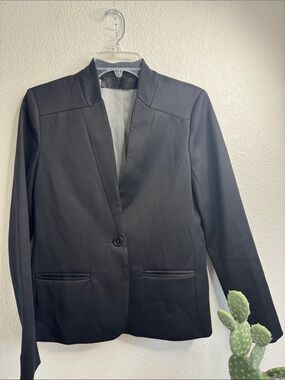 Jenni Kayne Black Single-Button Women's Blazer size small